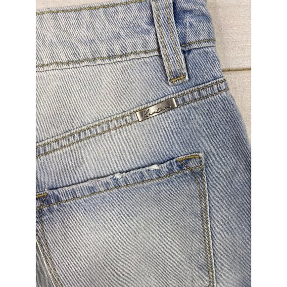 KanCan Shorts Womens Sz 0 23 Light Wash Denim Distressed High Rise worn once - Picture 11 of 12